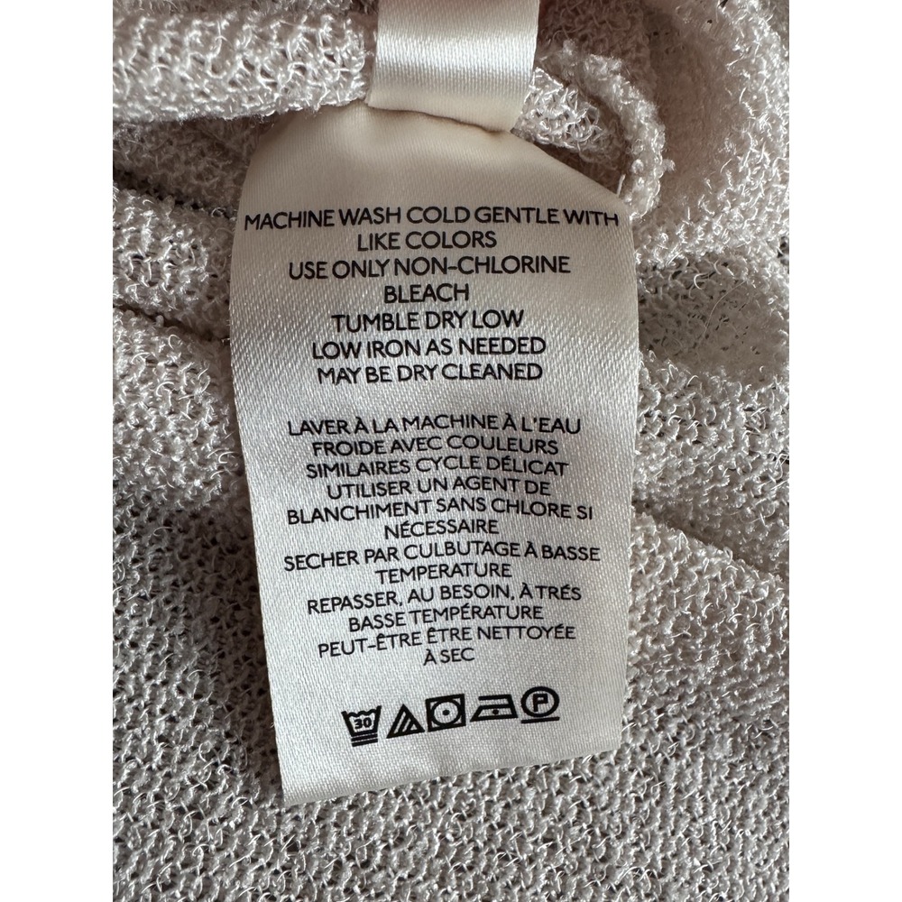 Free People Oversized Knit Balloon Sleeve Blue Bell‎ Henley XS Beige Long Sleeve - Picture 9 of 14